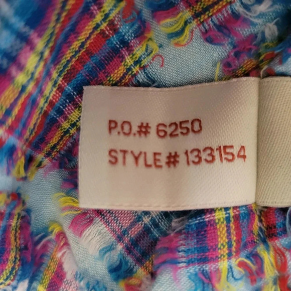 Carbon2Cobalt Men's XXL Blue Button-down Long Sleeve w/ Multi-color Detailing - Picture 12 of 14